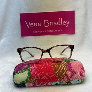 KIDS Vera Bradley Meadow Superbloom Frames/Glasses WITH Matching Case